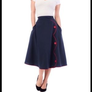 EUC Retro Midi Skirt  - Rock Steady Parade